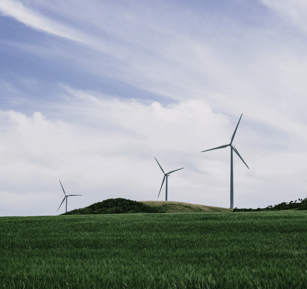 Vindkraftverk och odlingsmark